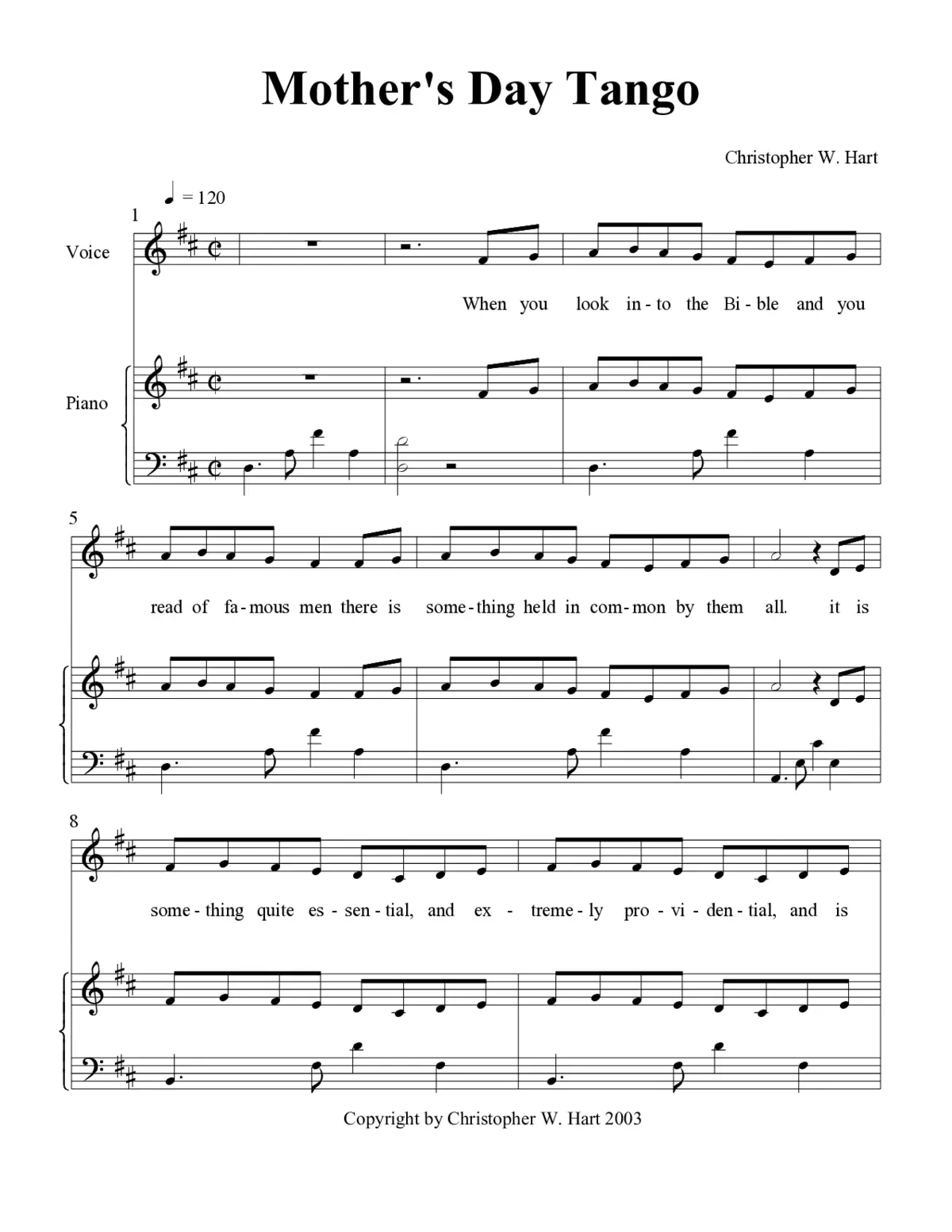 Mother's day tango - Page 1