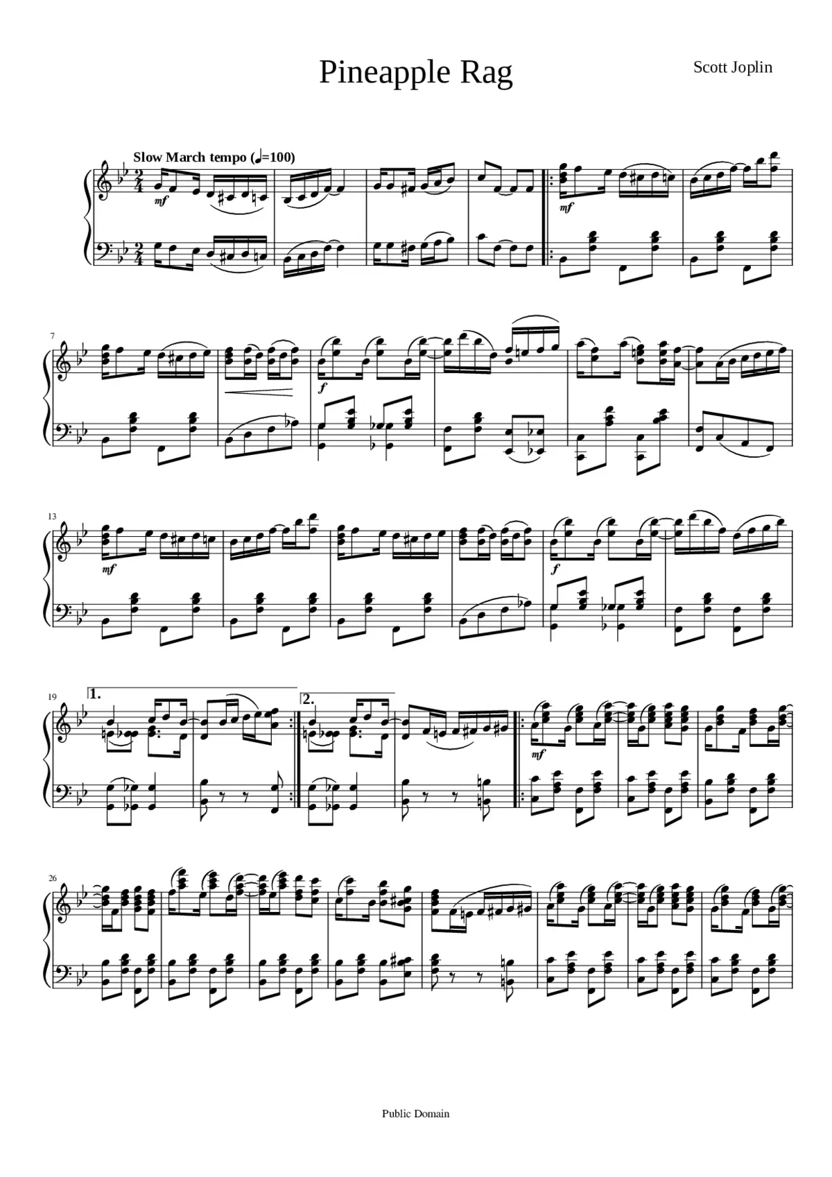 Pine Apple Rag - Page 1