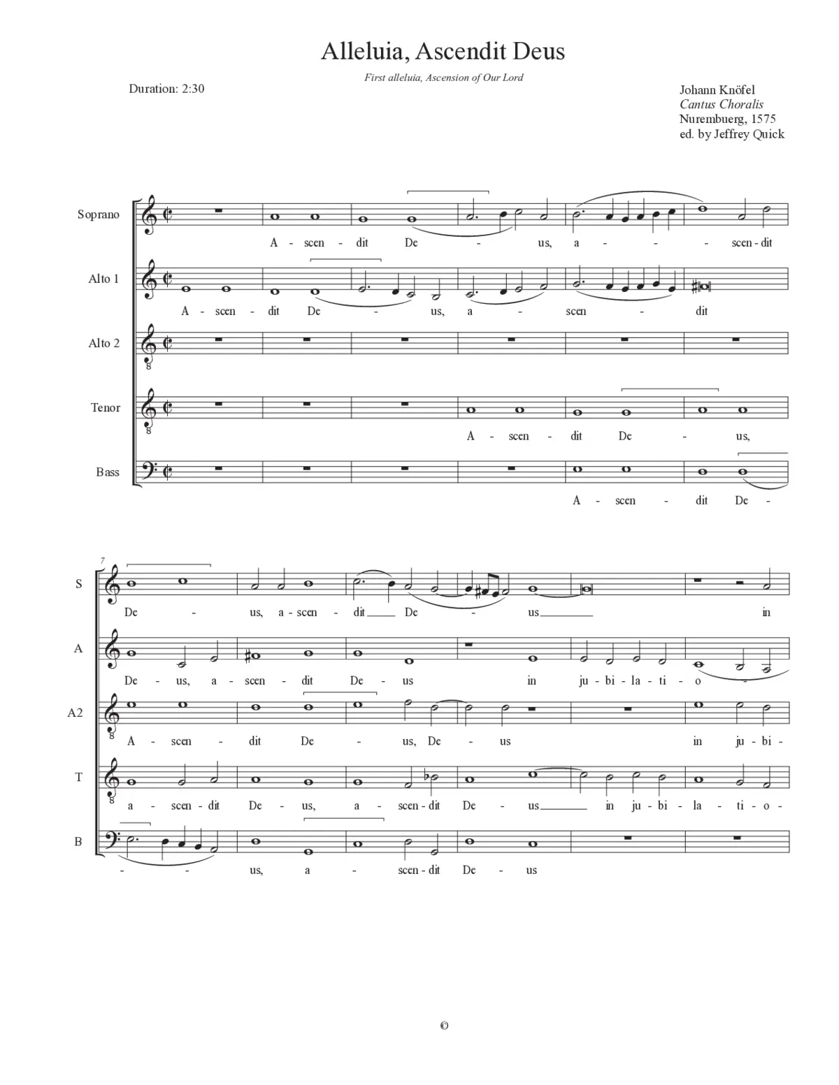 Alleluia. Ascendit Deus - Page 1