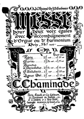 Messe pour deux voix égales