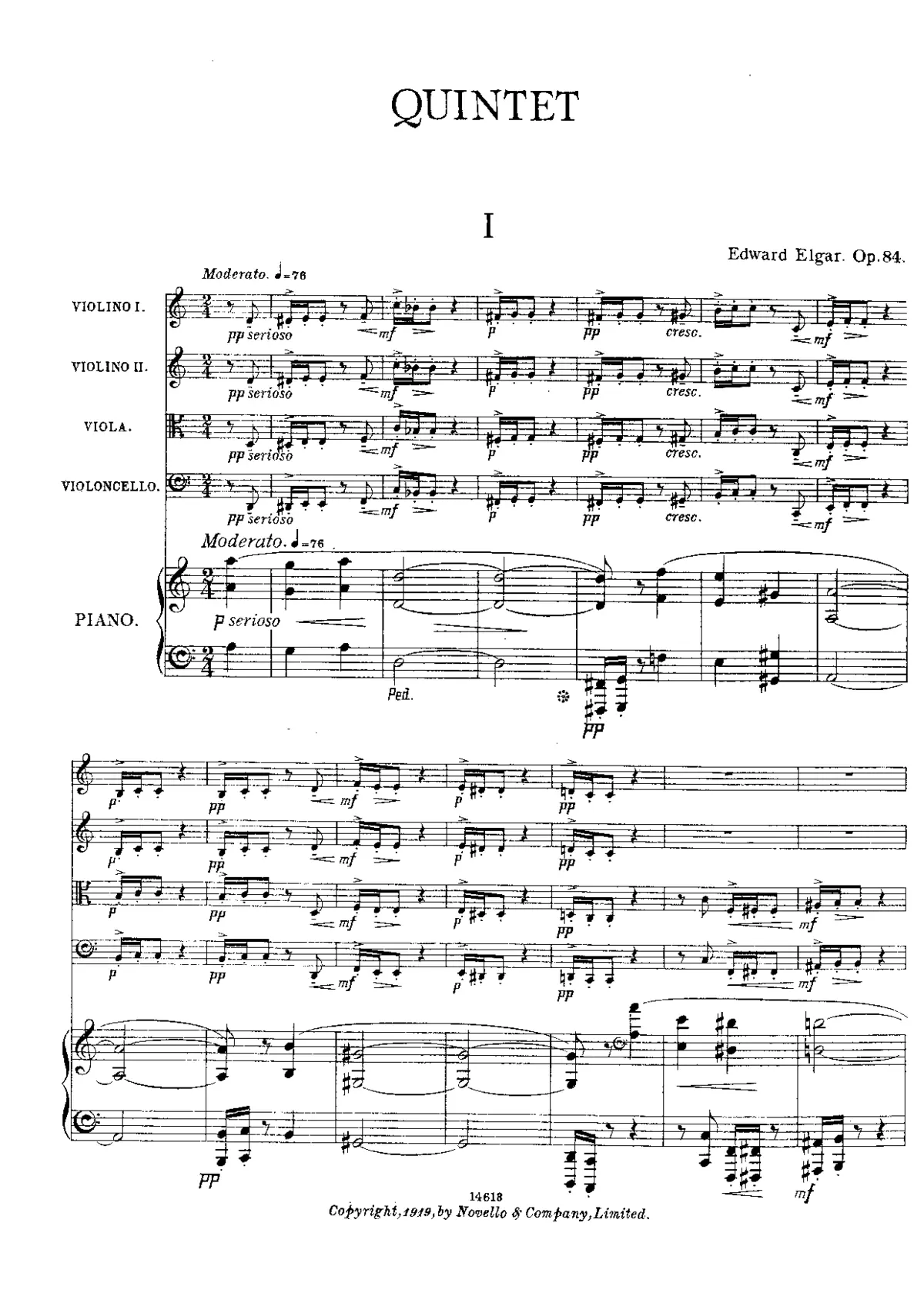 Piano Quintet - Page 1