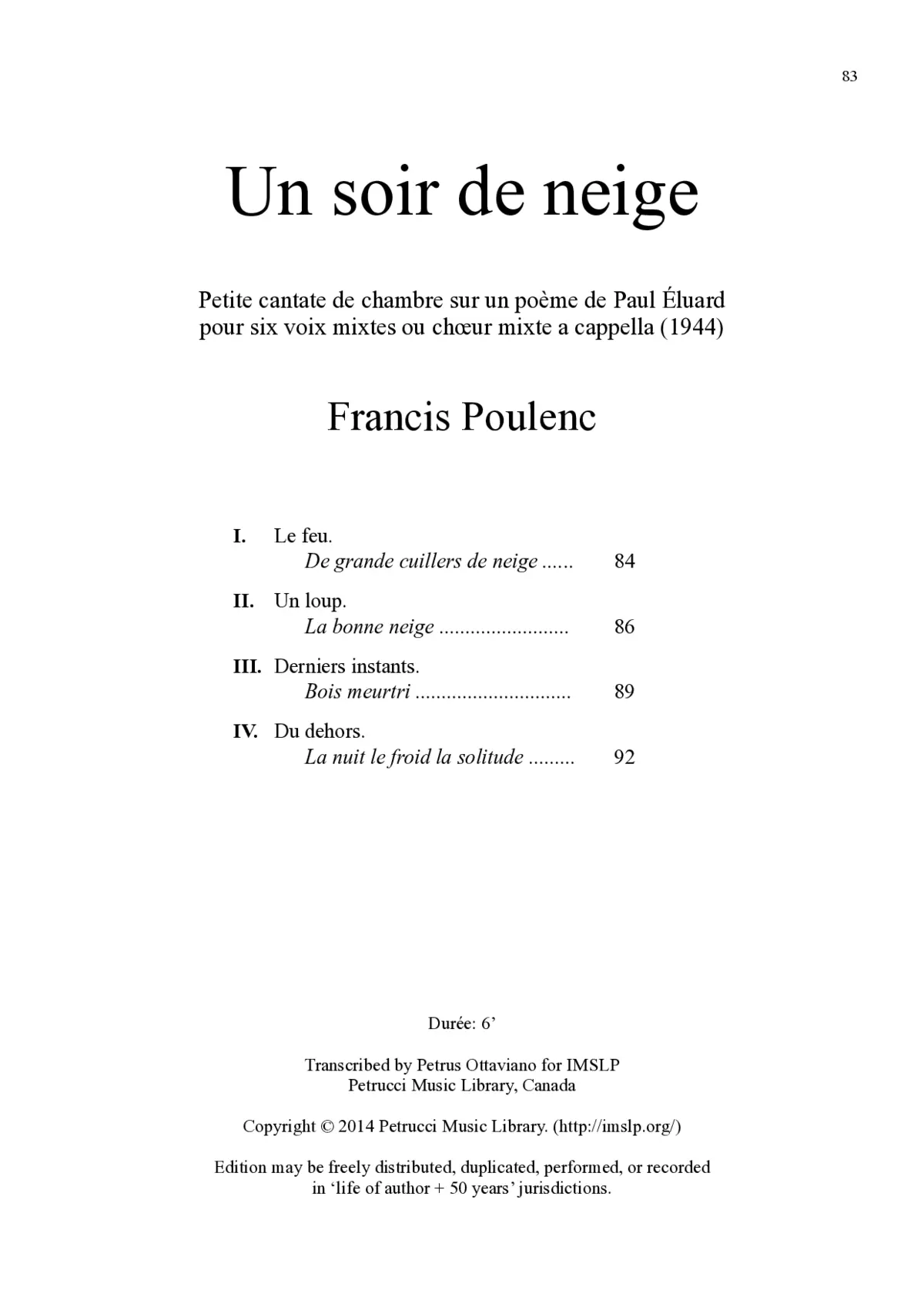 Un soir de neige - Page 1