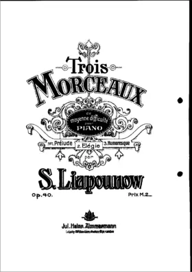 Trois morceaux de moyenne difficulté