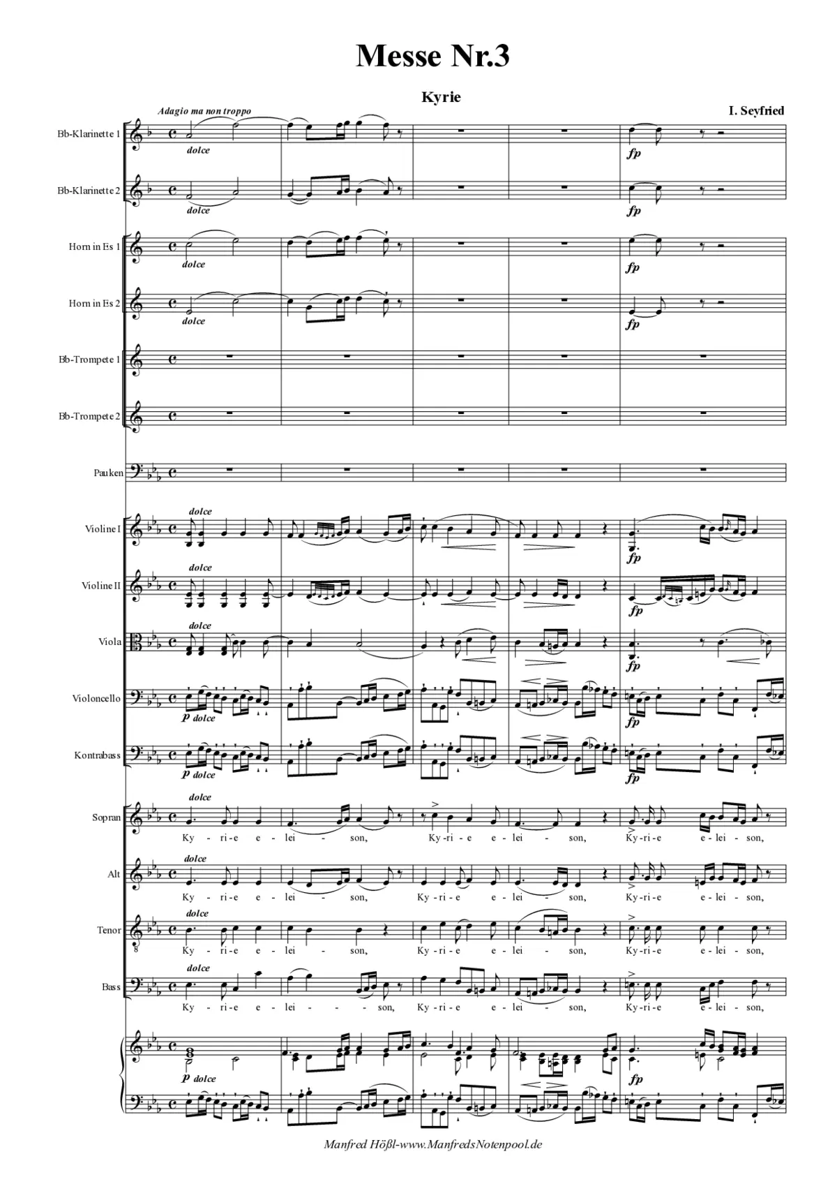 Messe Nr. 3 - Page 1