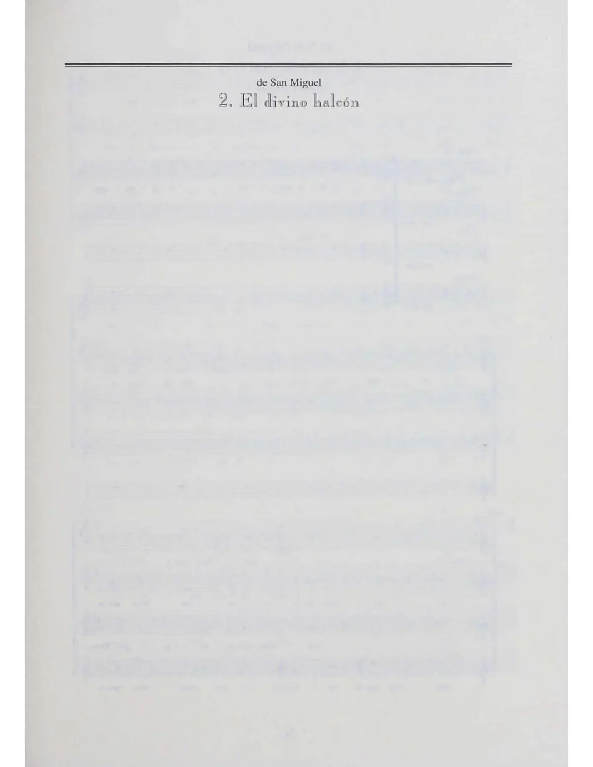 El divino halcón - Page 1