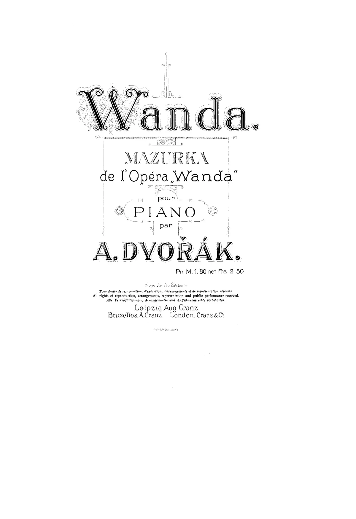 Vanda (opera), B.55 - Page 1