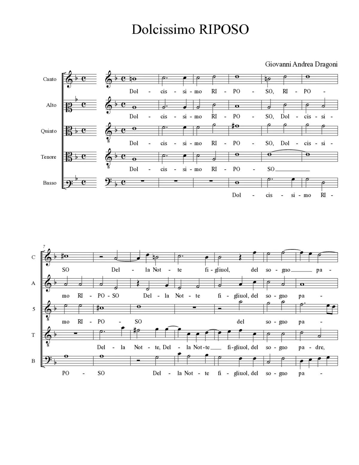 Dolcissimo RIPOSO - Page 1