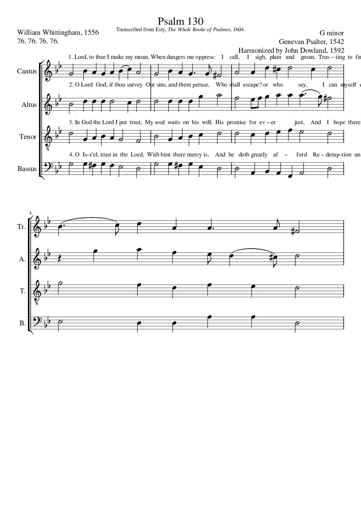 Lord to thee I make my moan - Page 1