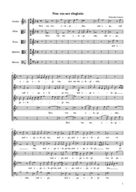 Non vos me elegistis