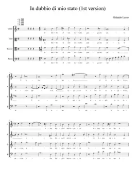 In dubbio di mio stato (1st of 2 versions. The 2nd is here)