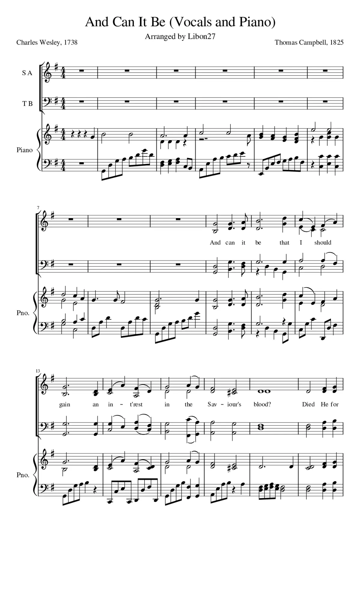 24 And Can It Be That I Should Gain - Page 1