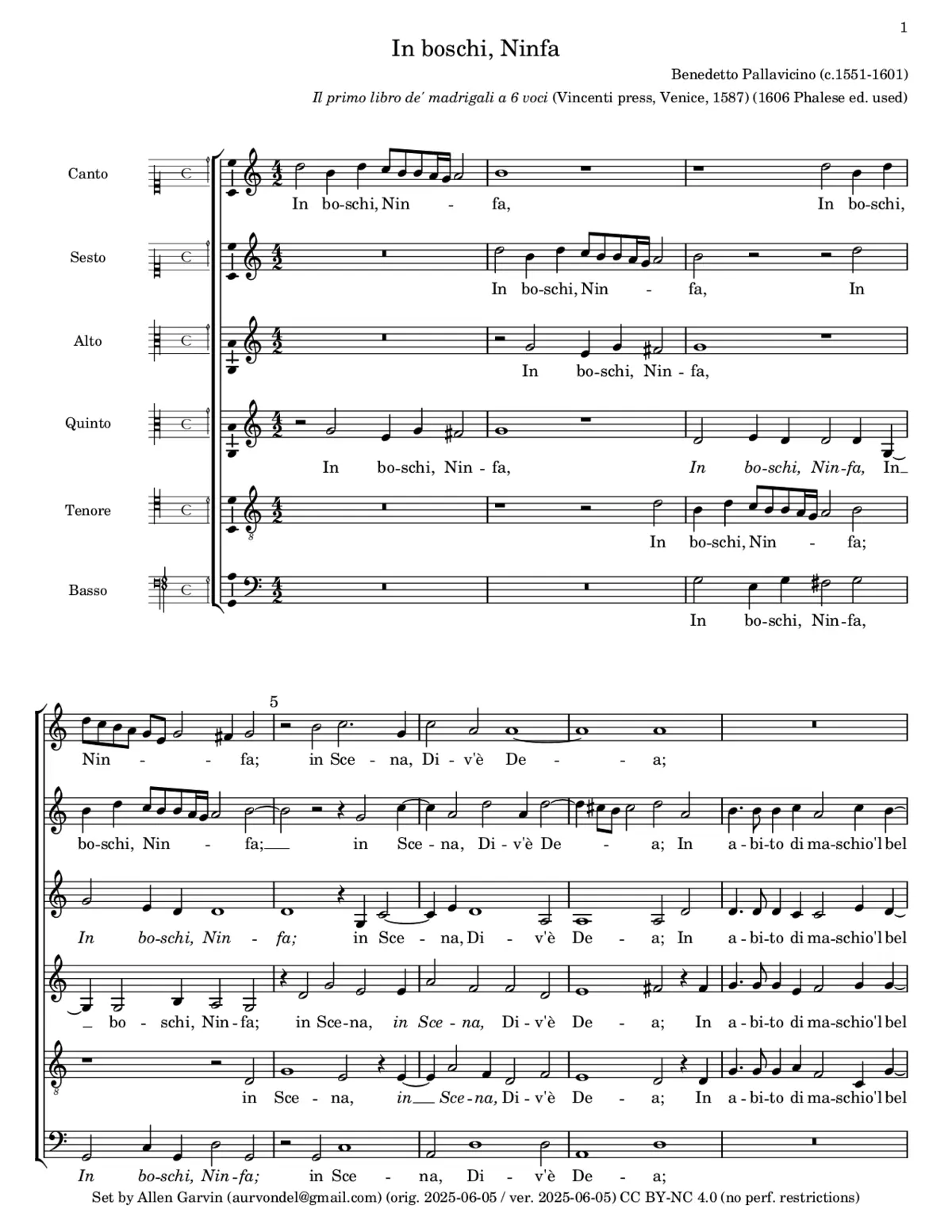 In boschi, Ninfa - Page 1