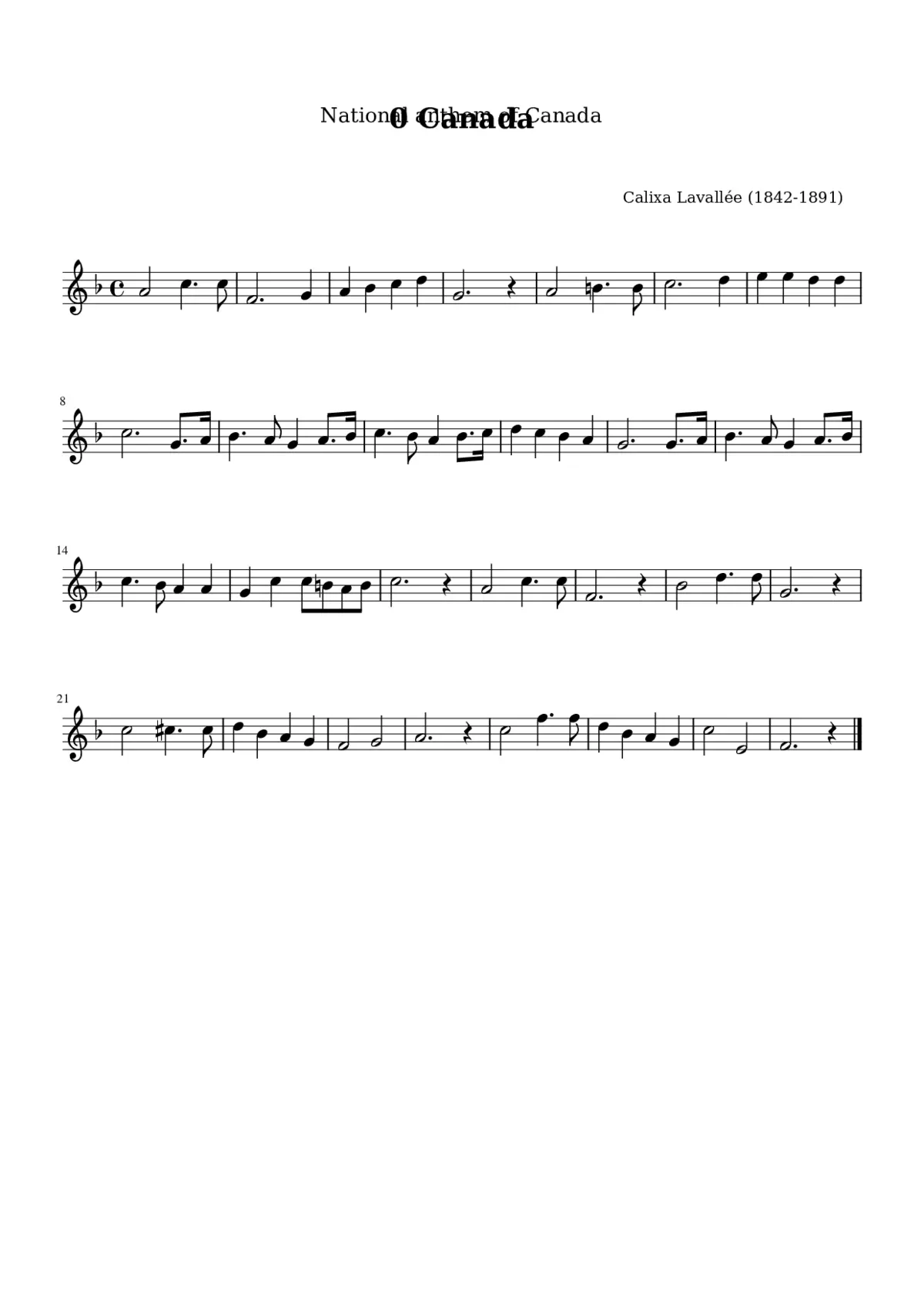Oh Canada - Page 1