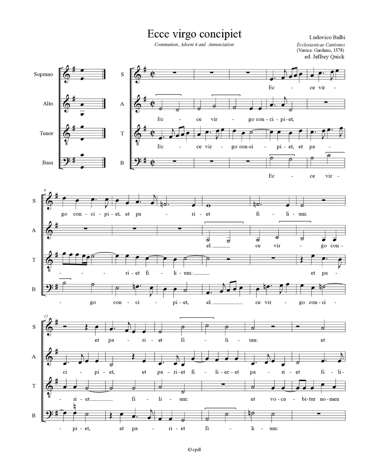 Ecce virgo concipiet - Page 1