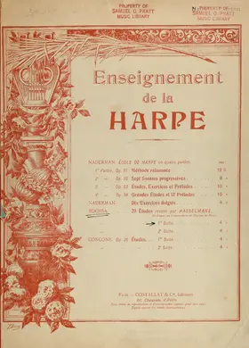 20 Études pour la harpe