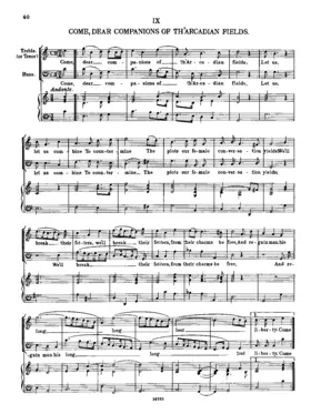 Come, Dear Companions of th' Arcadian Fields