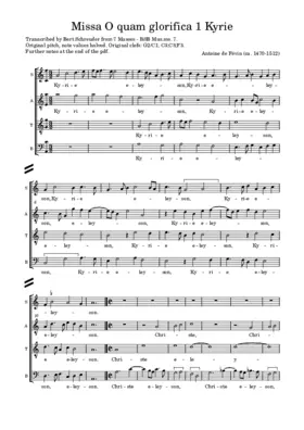 Missa O quam glorifica luce