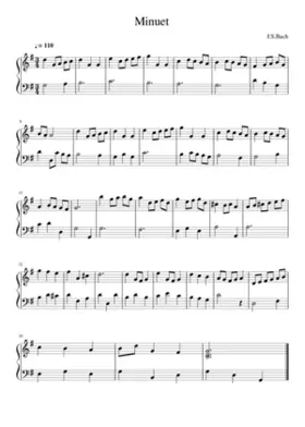 Minuet in G major BWV Anh.114