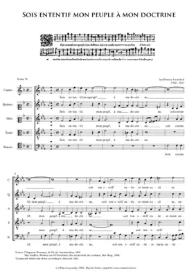 Pseaume 78 - Sois ententif mon peuple