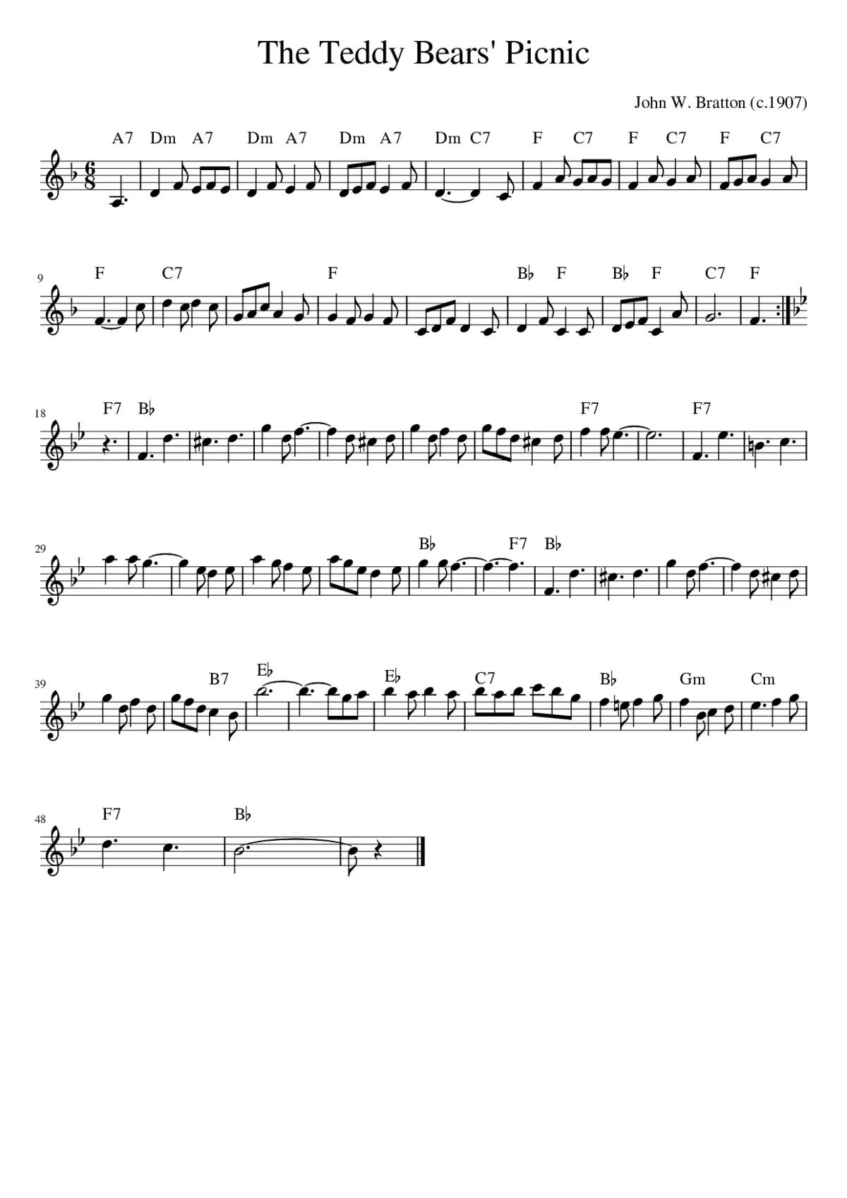 The Teddy Bears' Picnic - Page 1