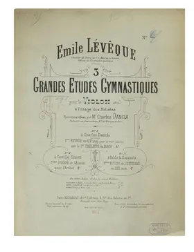 3 Etudes Gymnastiques, Op.27