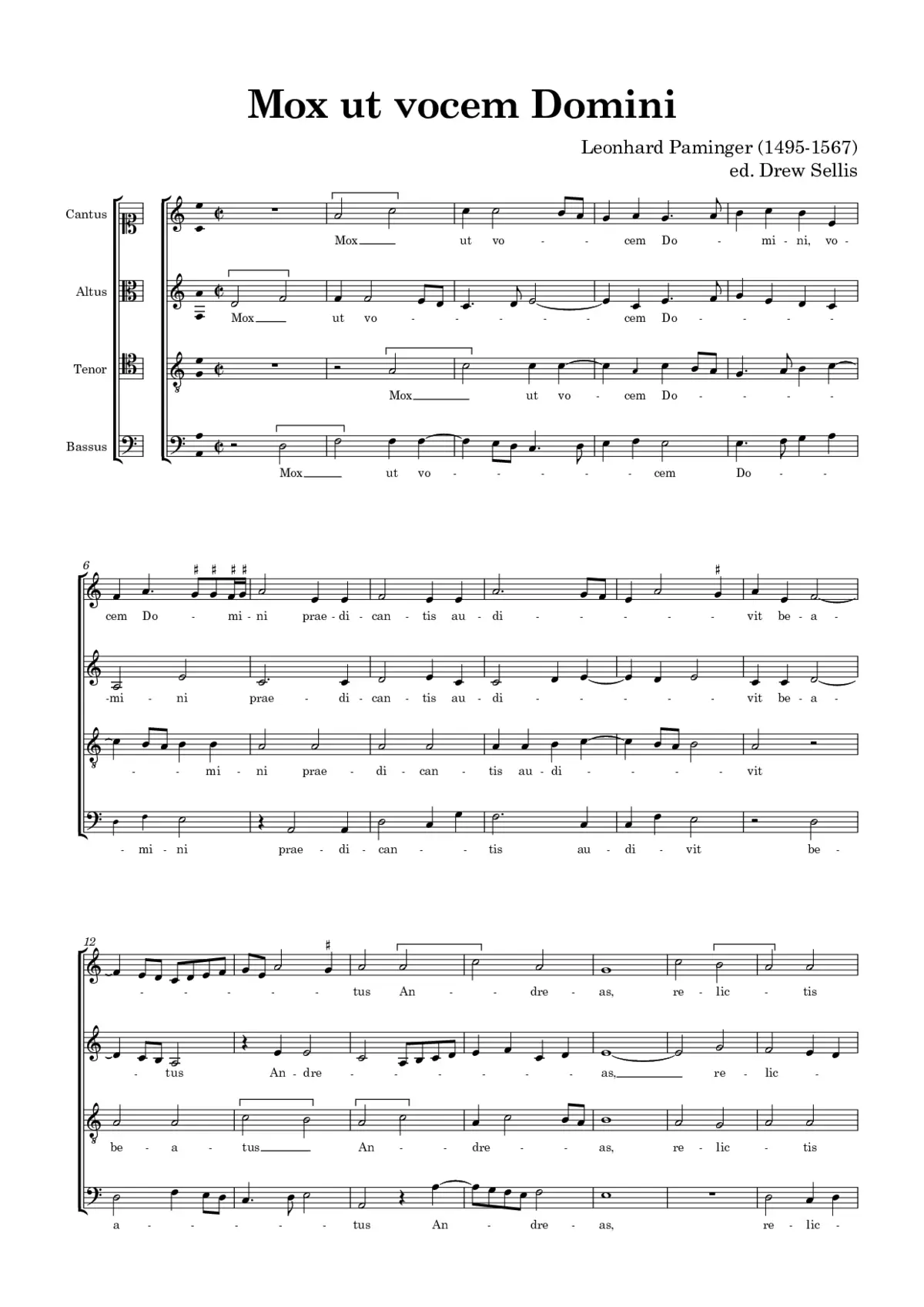 Mox ut vocem Domini - Page 1