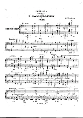Fantasia sur Verdi's Opera 'I Lombardi'