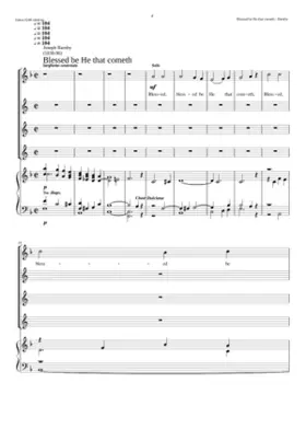 Blessed be He that cometh