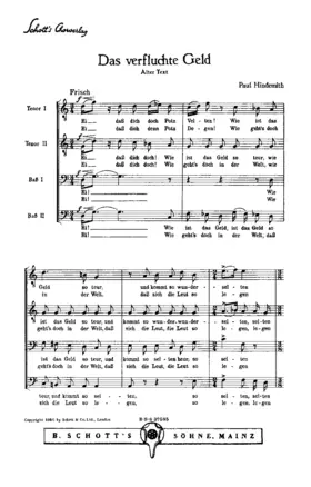 Chöre für vier Männerstimmen