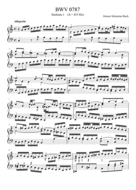 Sinfonia in C major BWV 787