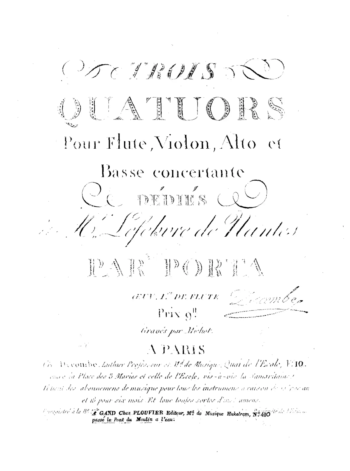 3 Flute Quartets - Page 1