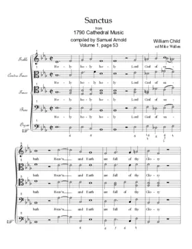 Sanctus in E flat major