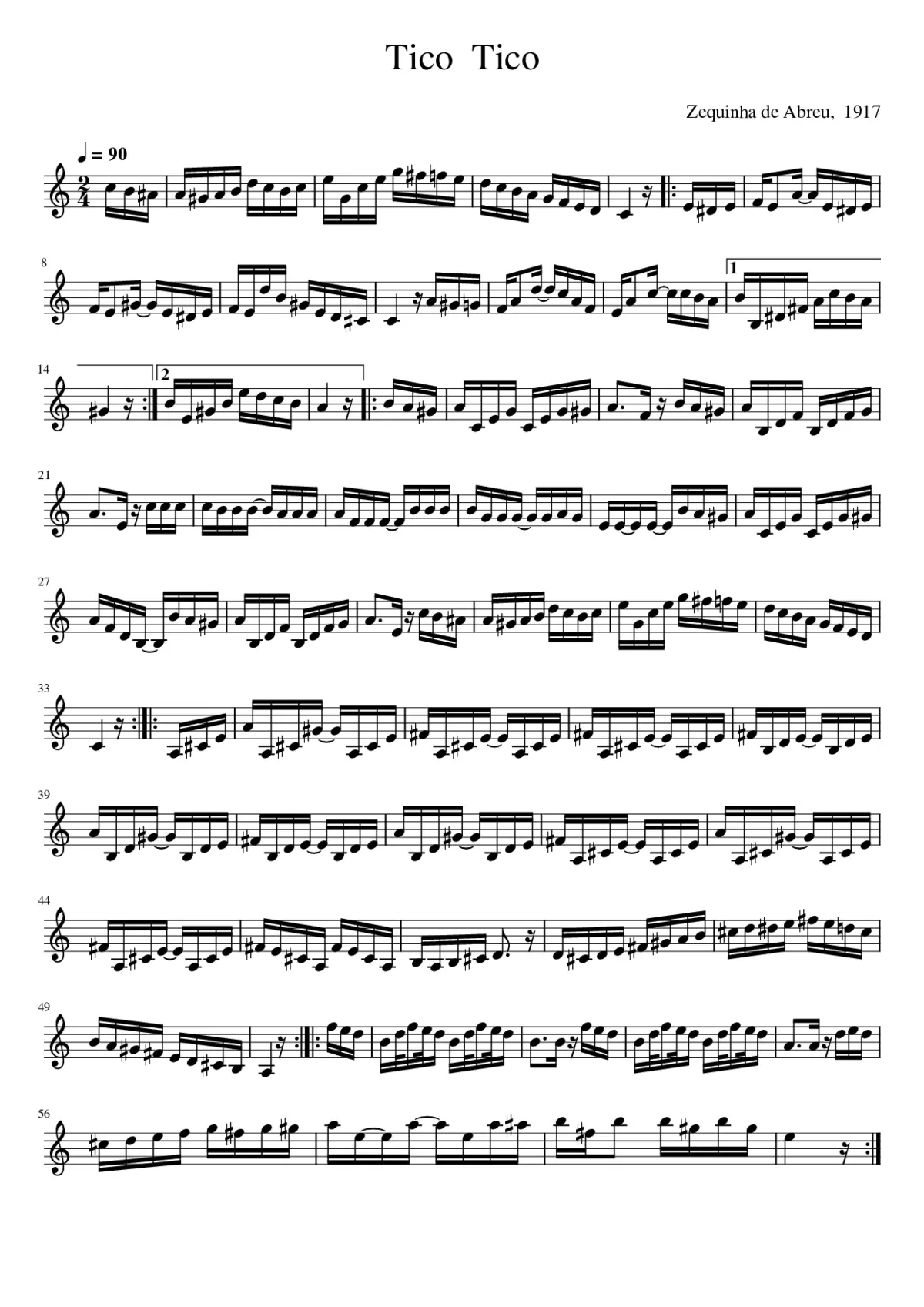 Tico-Tico no Fubá - Page 1