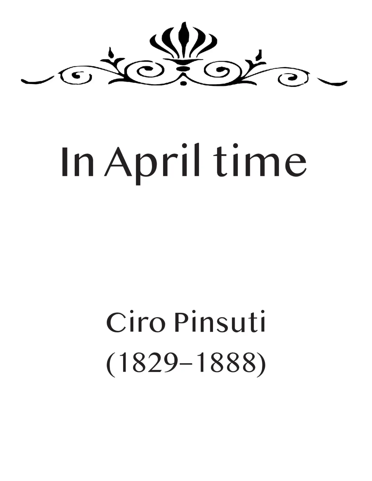 In April time - Page 1