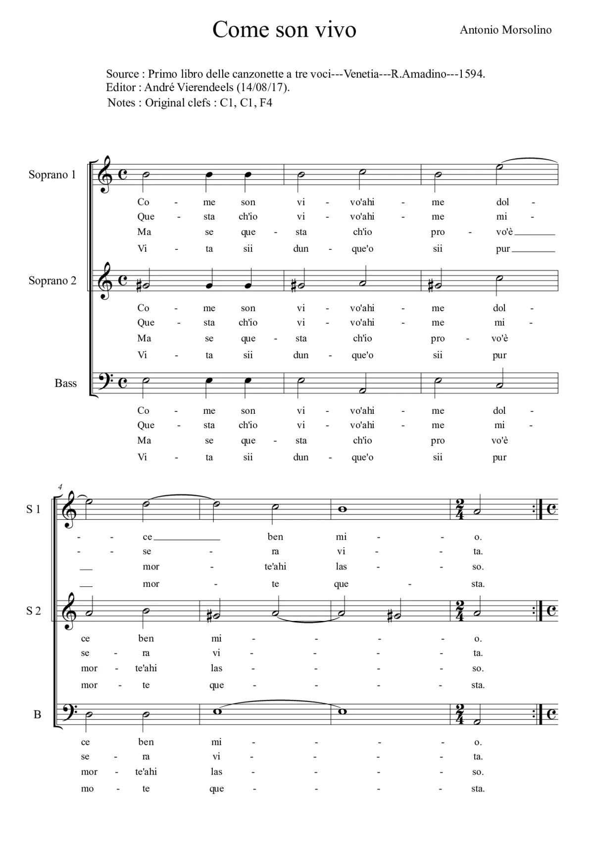 Come son vivo - Page 1