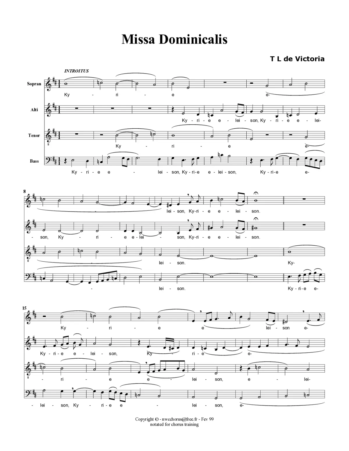 Missa Dominicalis - Page 1