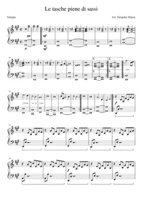 le tasche piene di sassi