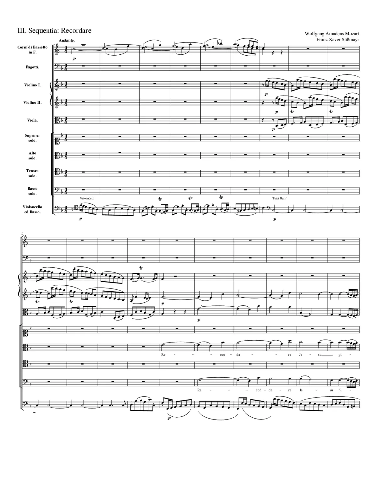 Requiem in D minor K.626 - Page 1
