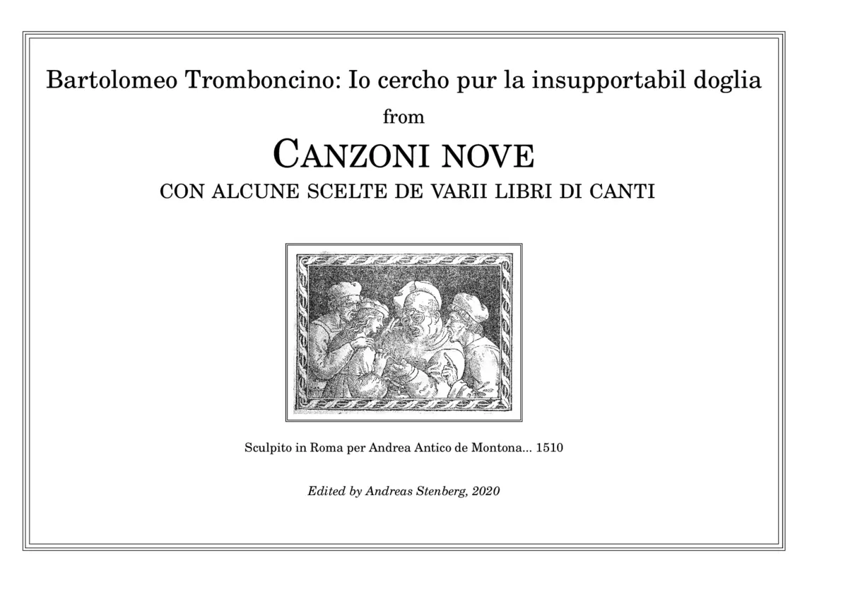Io cercho pur la insupportabil doglia - Page 1