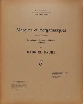 Masques et Bergamasques, suite
