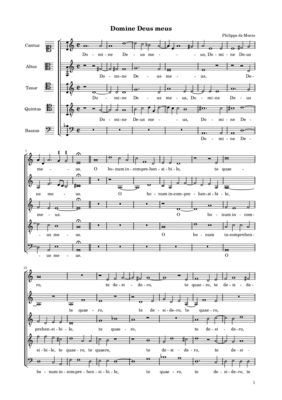 Domine Deus meus - Page 1