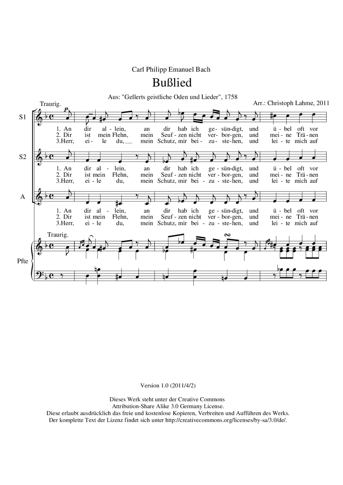 Bußlied - Page 1