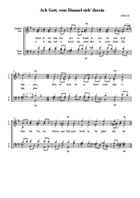 Schau, lieber Gott, wie meine Feind, BWV 153