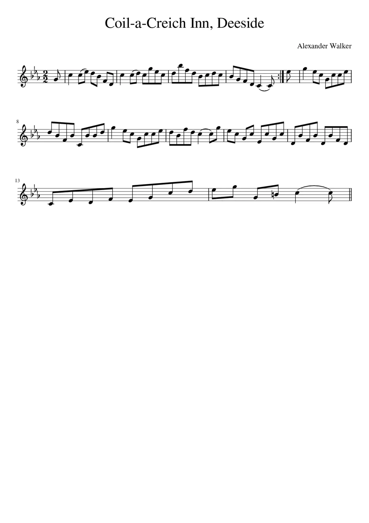 Coil-a-Creich Inn Deeside - Page 1