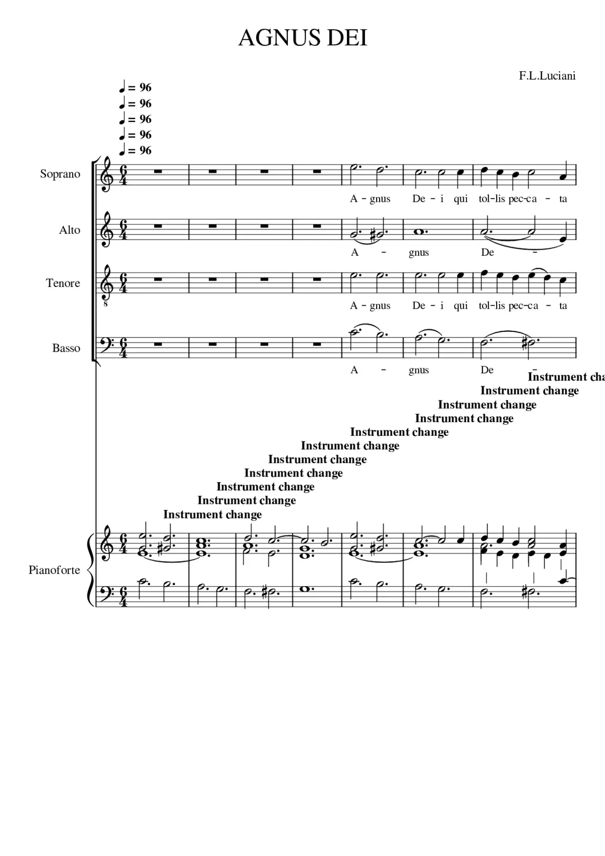 Agnus Dei - Page 1