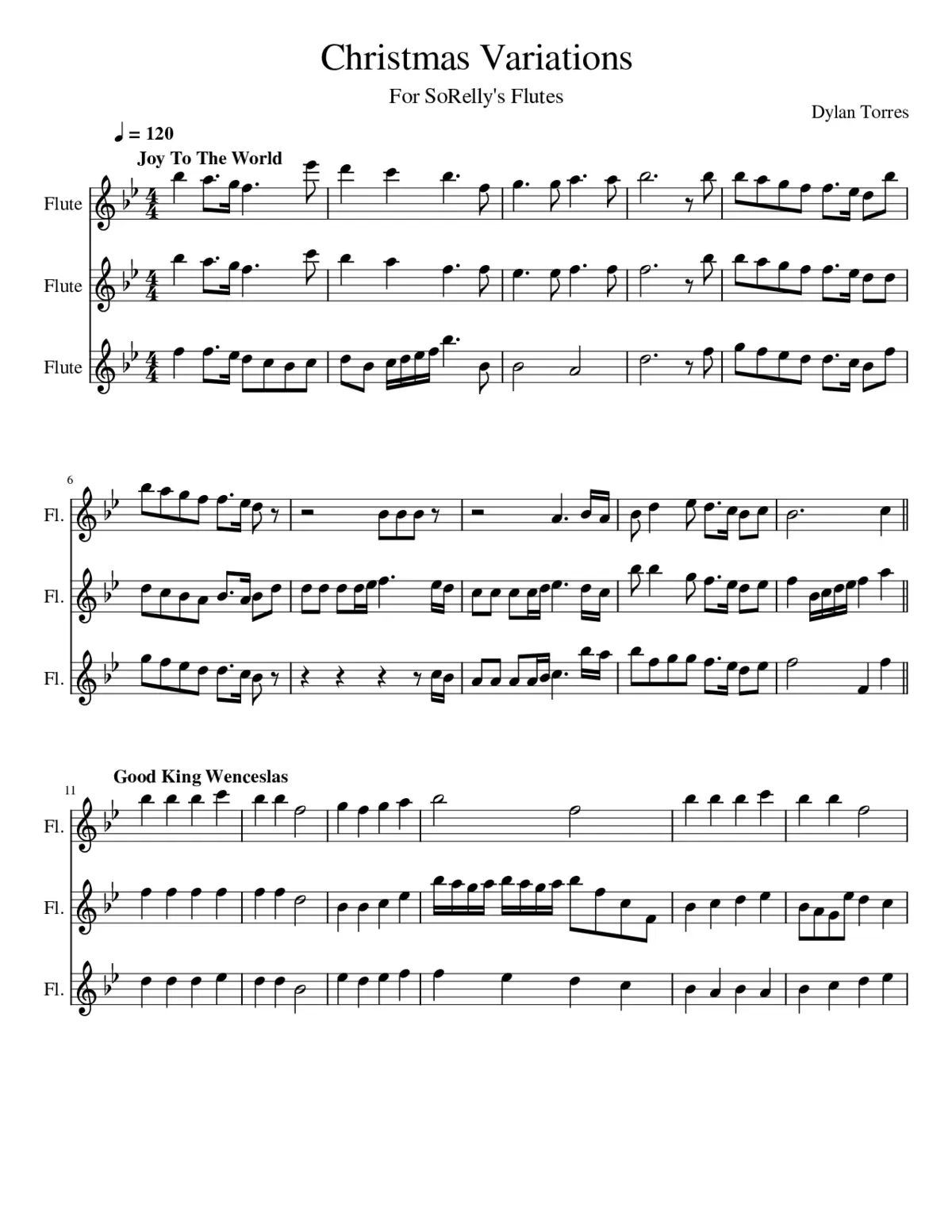 Christmas Variations - Page 1