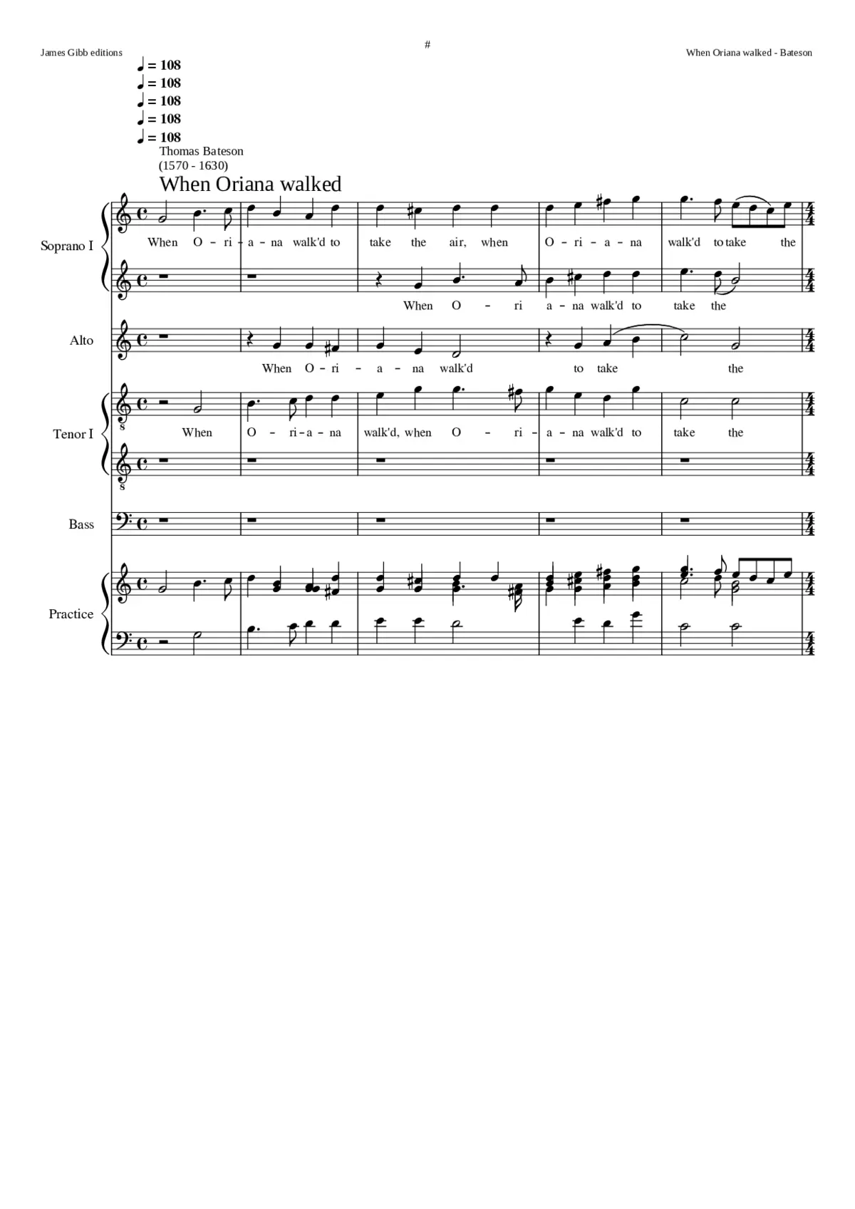 When Oriana walk'd - Page 1