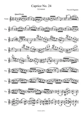 24 Caprices for Solo Violin Op.1