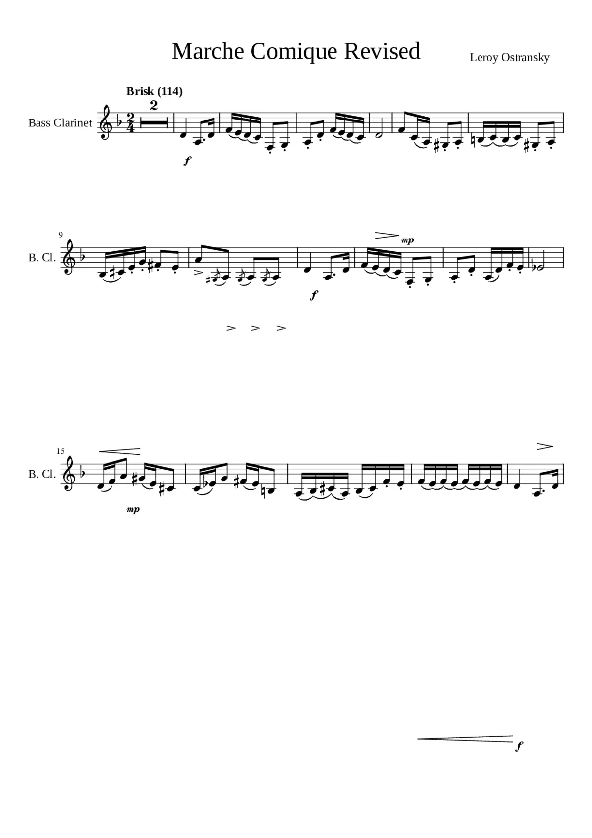 Marche Comique - Page 1