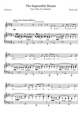 man of la mancha - the impossible dream